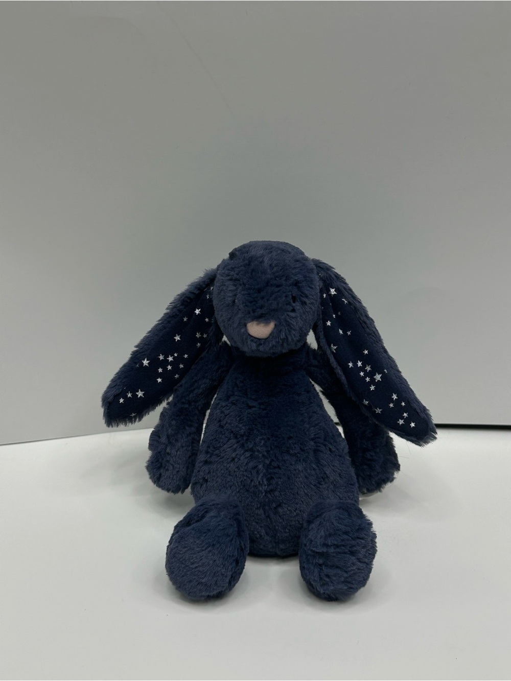 Jellycat Stardust Bashful Bunny Navy blue small RARE!
